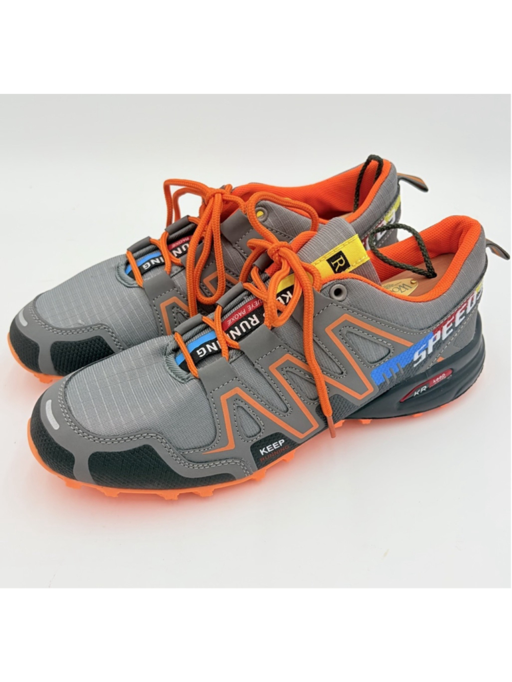 KEEP RUNNING Speed 3 Trail Running Shoes Gray Orange EU 41 US 8 Hiking